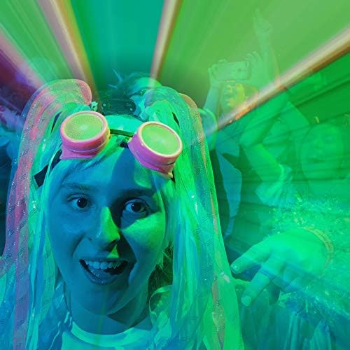 UMBRELLALABORATORY Crystal Rainbow Kaleidoscope Steampunk Goggles