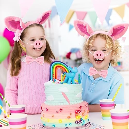 Mototo 4-Piece Fluffy Pink Pig Accessories Set