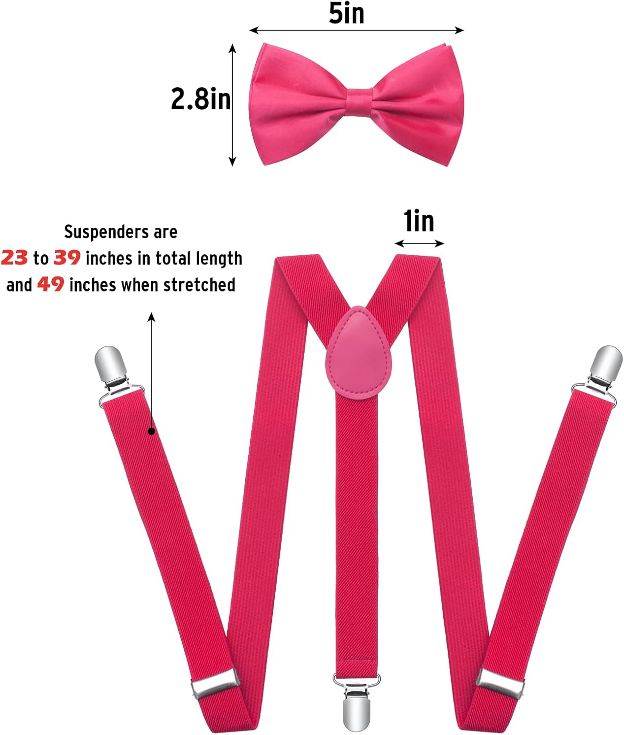 Stylish Suspenders Bow Ties Set for Boys Girls