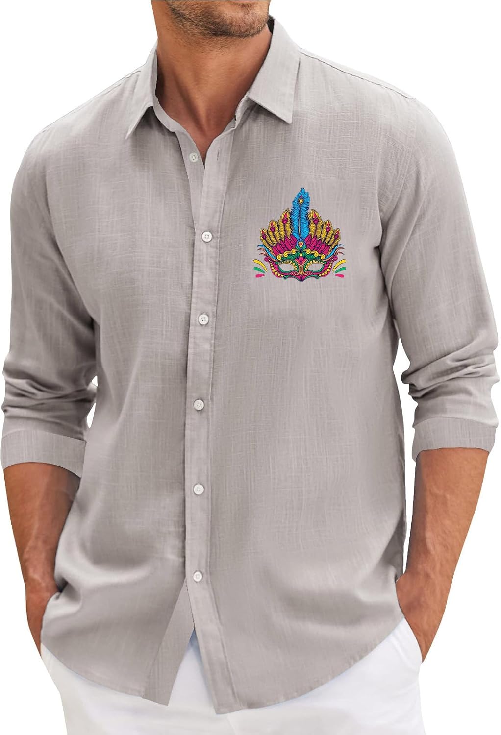 Experience Mardi Gras with Mens Casual Shirts