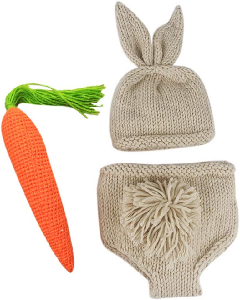 Newborn Baby Easter Bunny Photography Props Costume Set