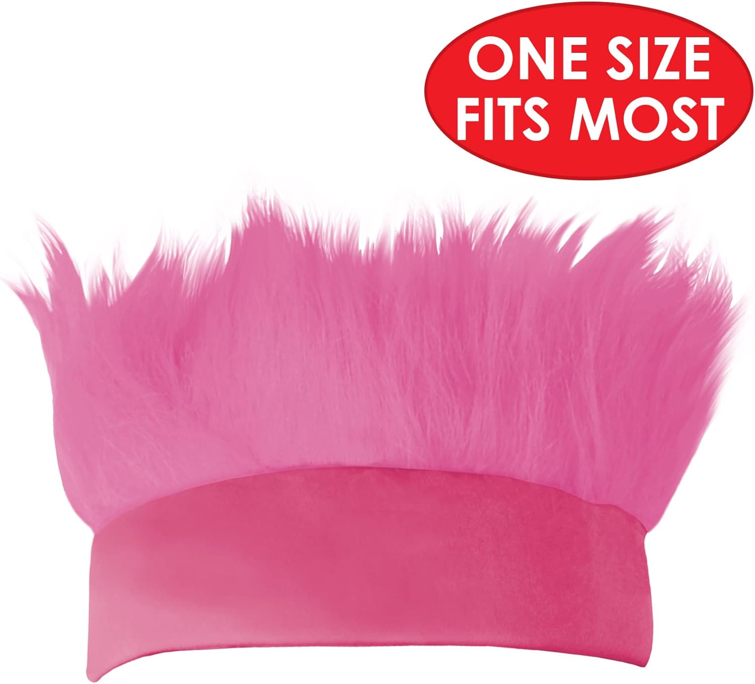Beistle Pink Hairy Headband For Breast Cancer Awareness