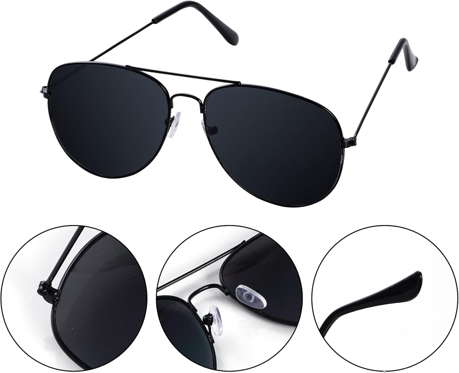 6-Piece Halloween Playing Cosplay Sunglasses Earpieces