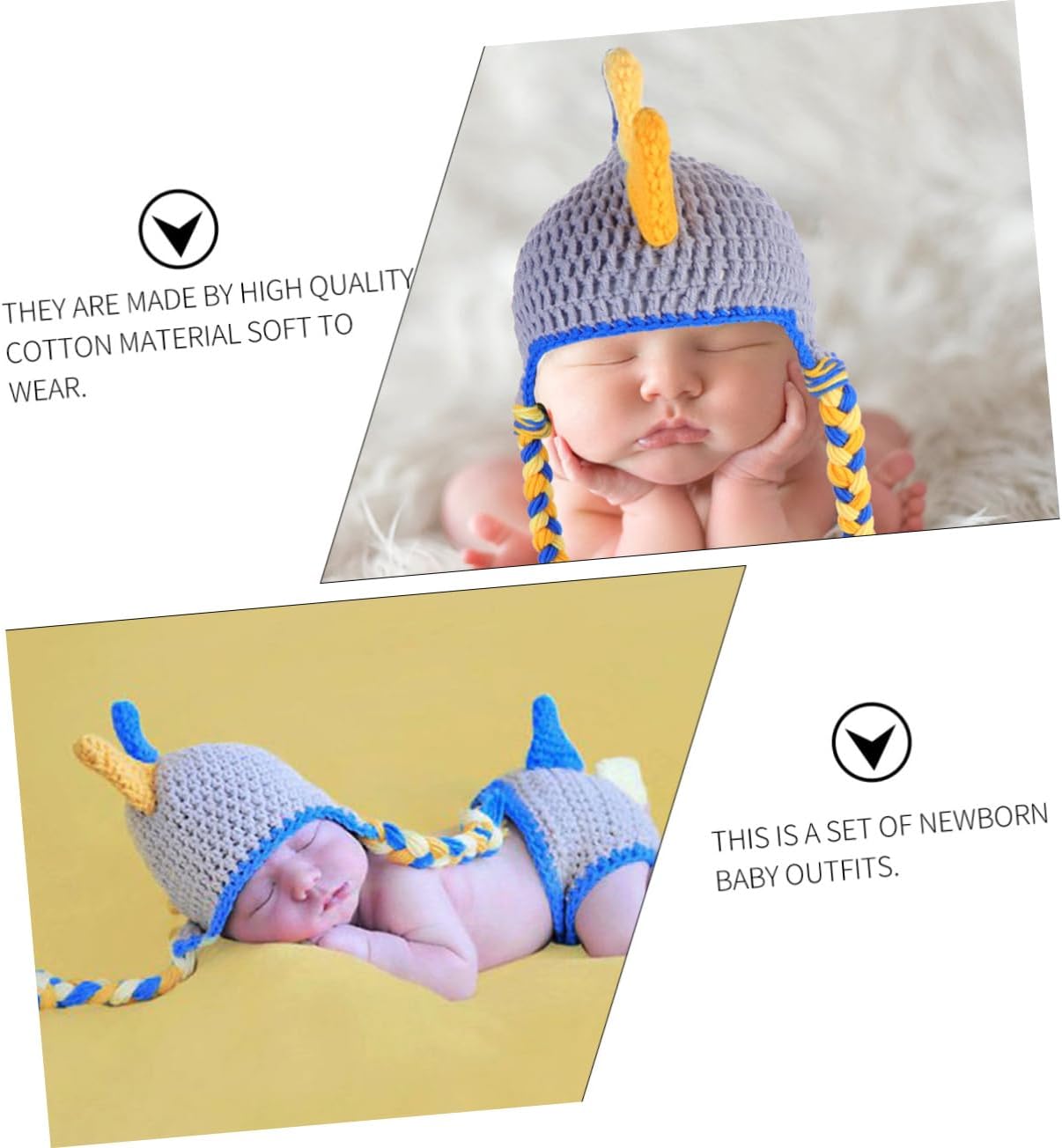 infant dinosaur knitted outfit