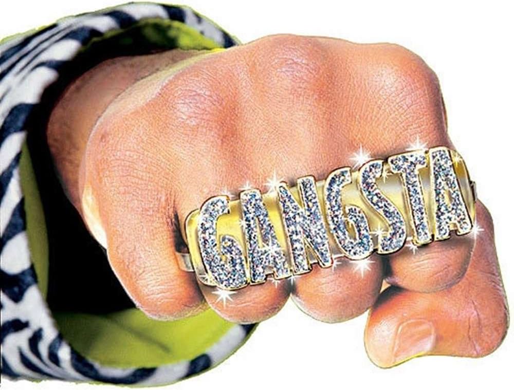 Rubies 80s and 90s Gangsta Costume Ring