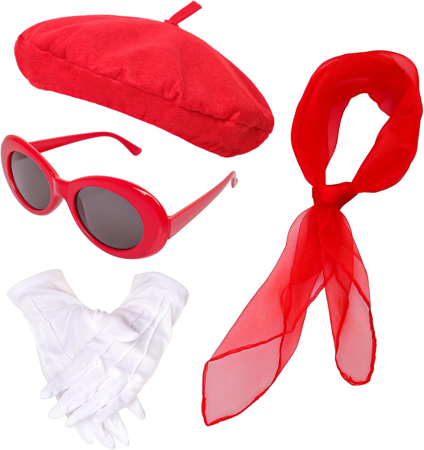 French Red Beret Set for Halloween