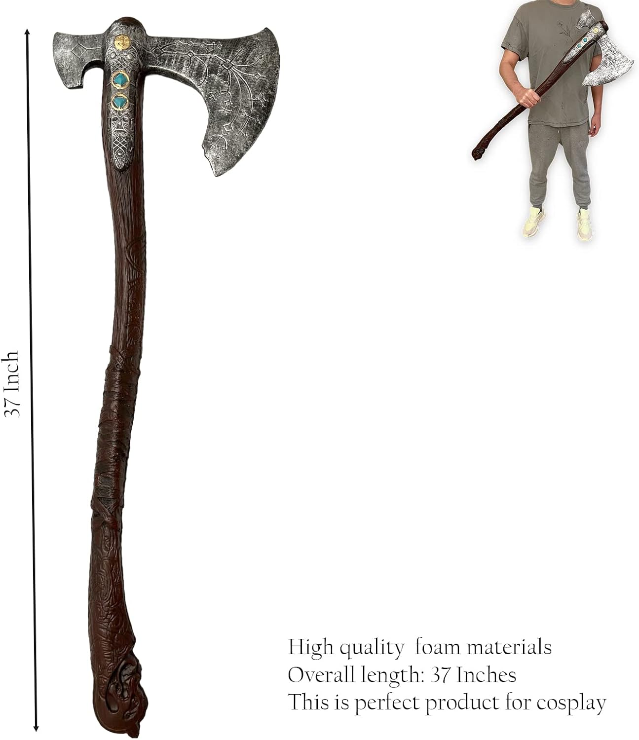 Medieval Foam Kratos Sword 365in