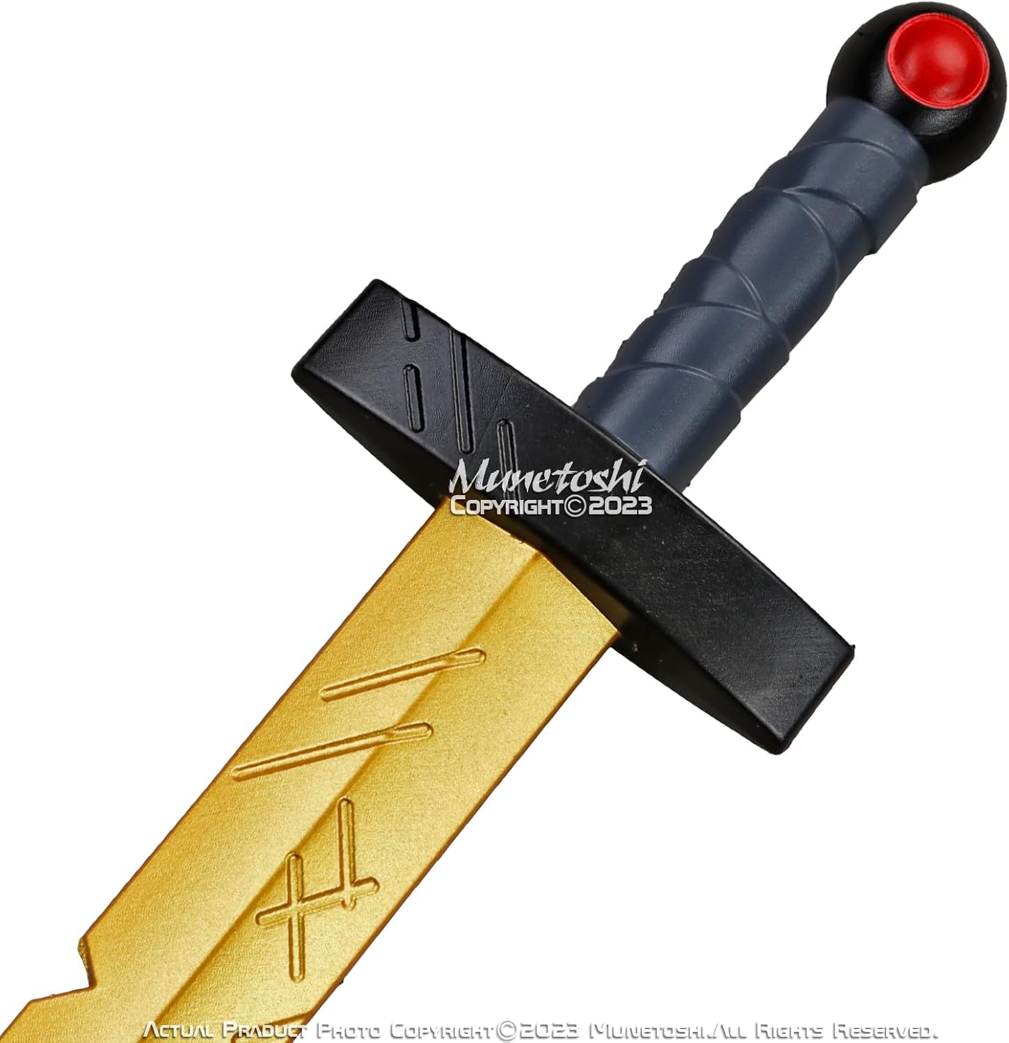 Golden Battle Sword Costume Prop for Fantasy Fans