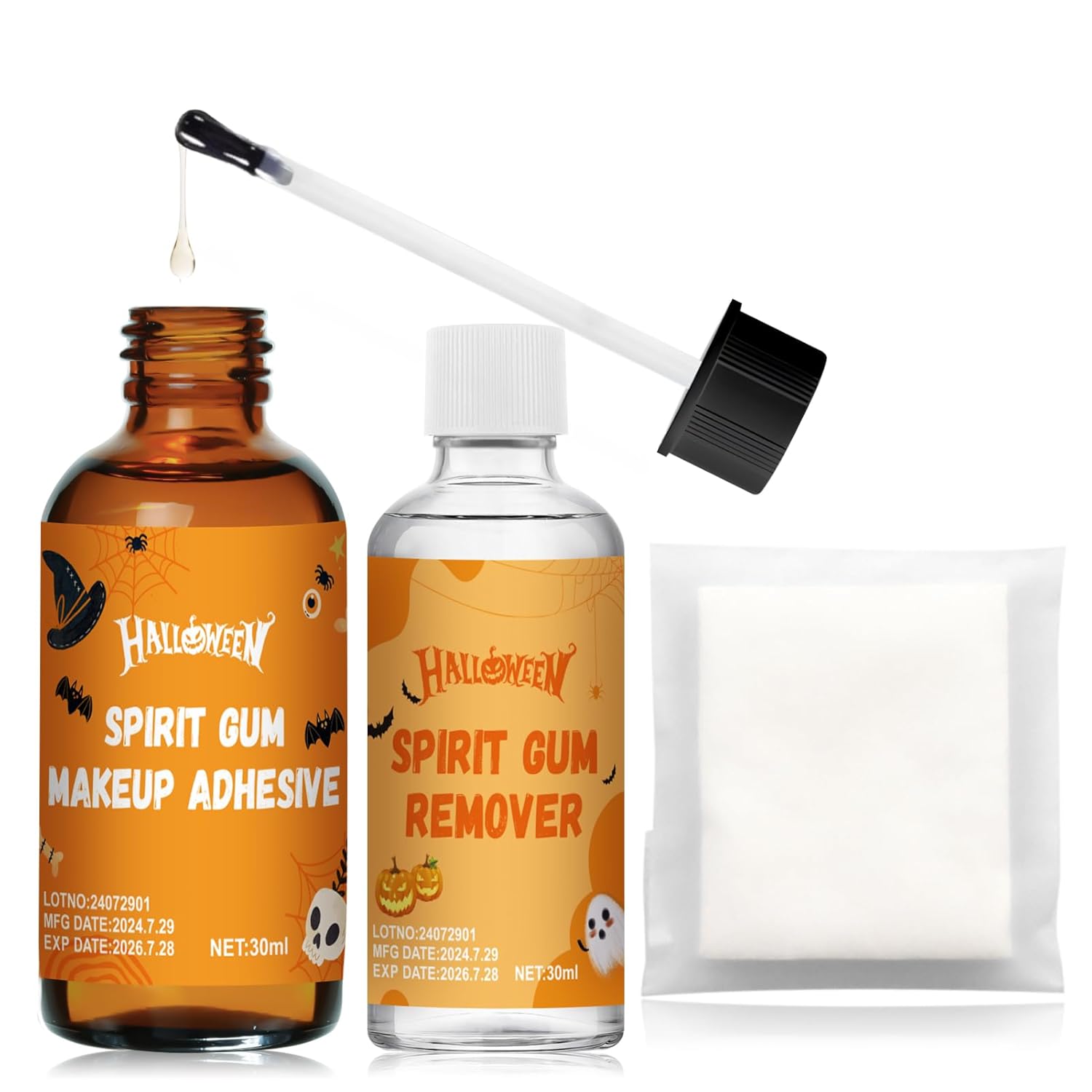 Ganbaro Spirit Gum Adhesive and Remover Set for Costumes