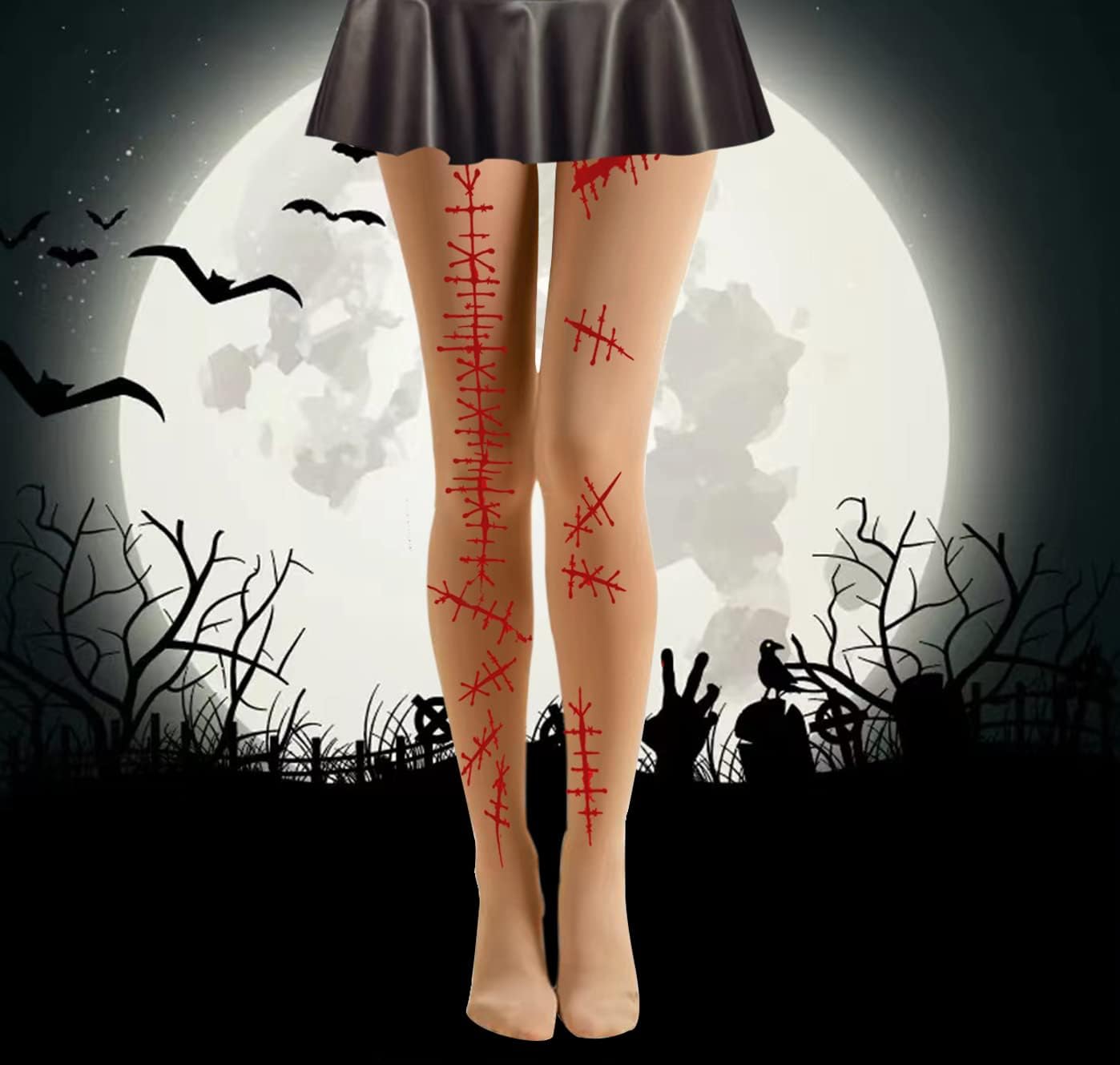 Comfortable Halloween Zombie Tights