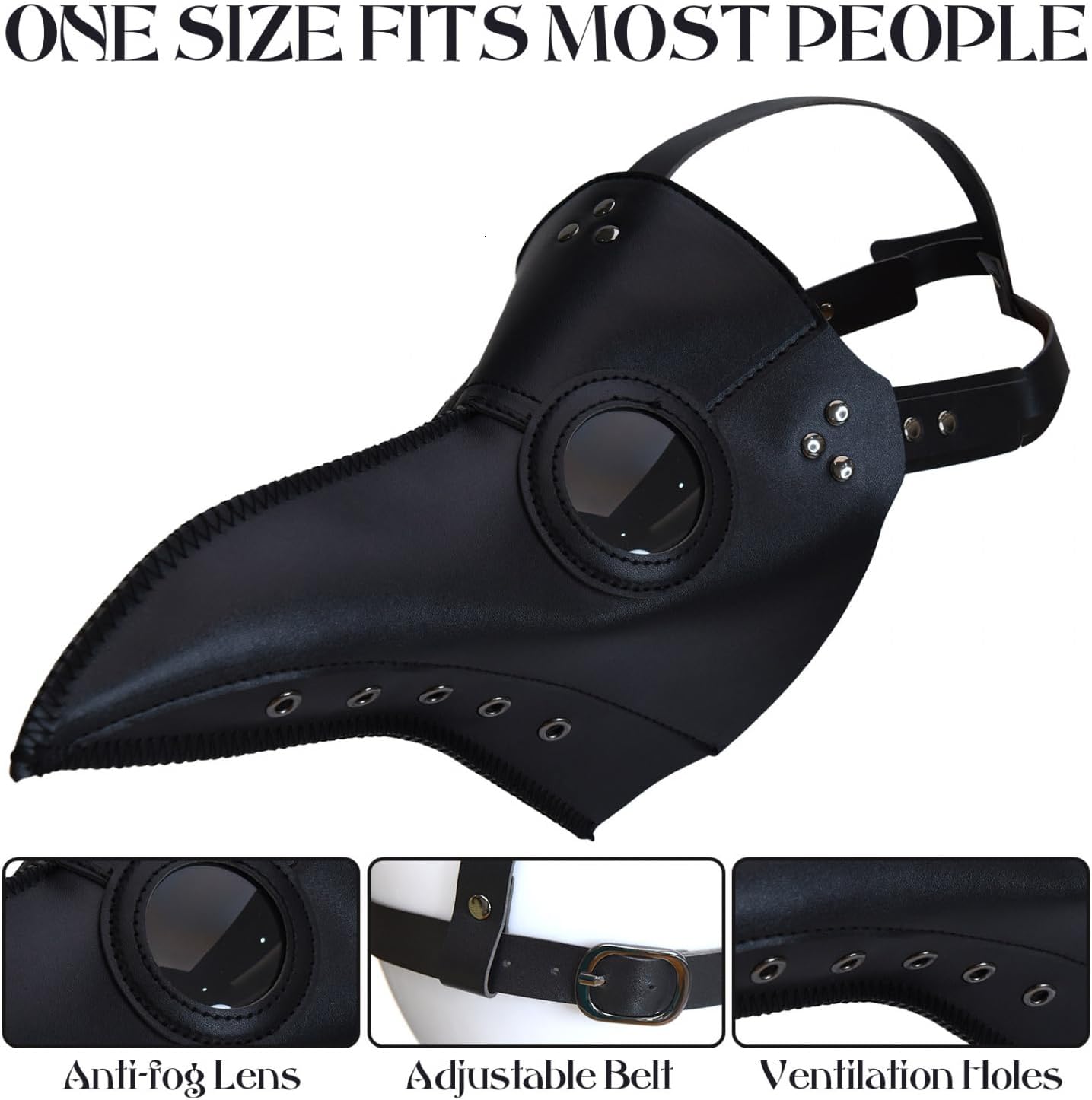 8-in-1 Plague Doctor Costume Set for Halloween Cosplay