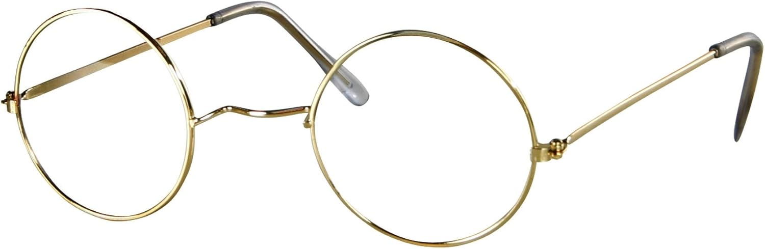Creative Round Wire Rim Glasses for Costume