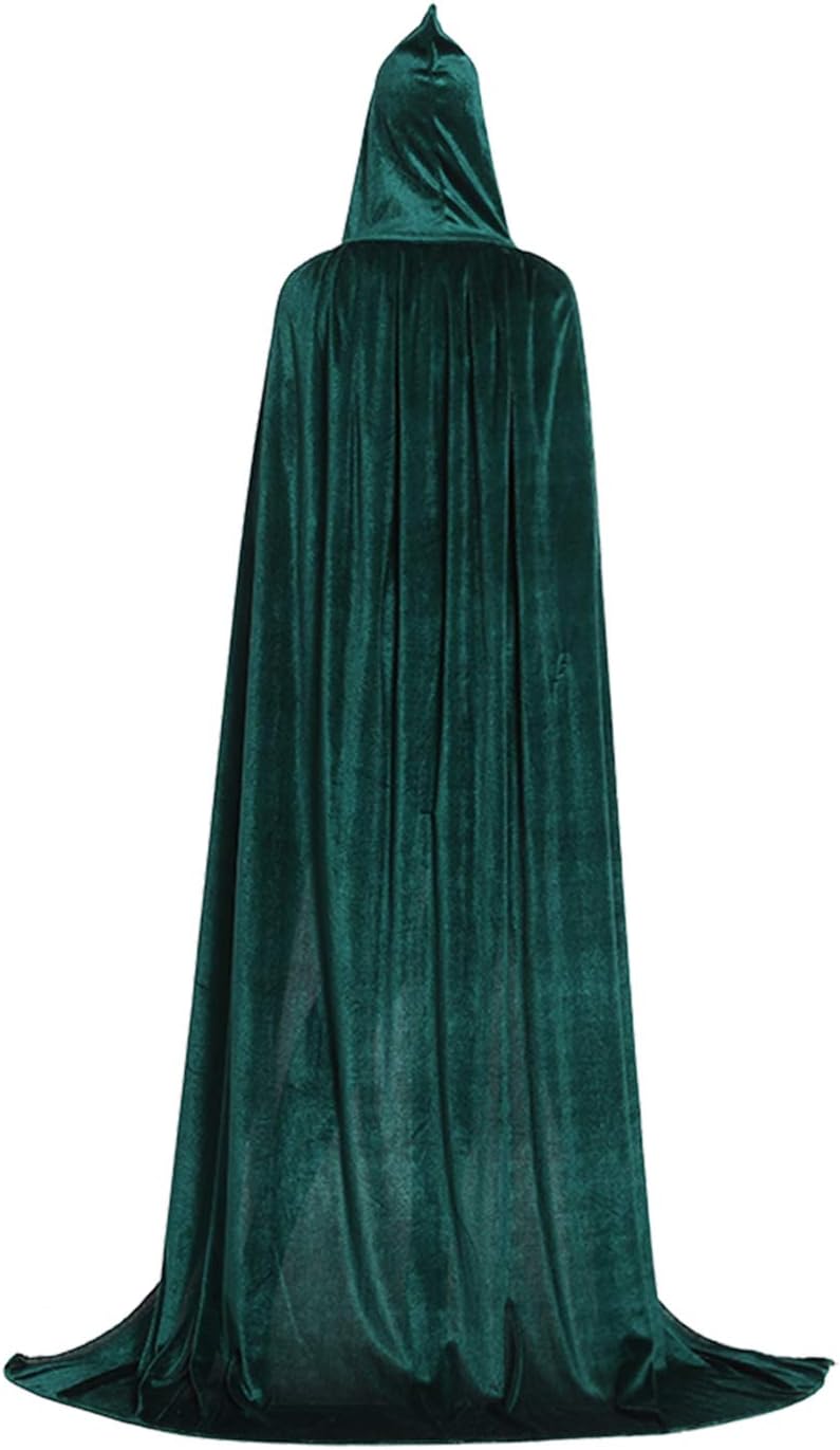 Stylish Halloween Robe Unisex Soft Velvet Full Long Kapes