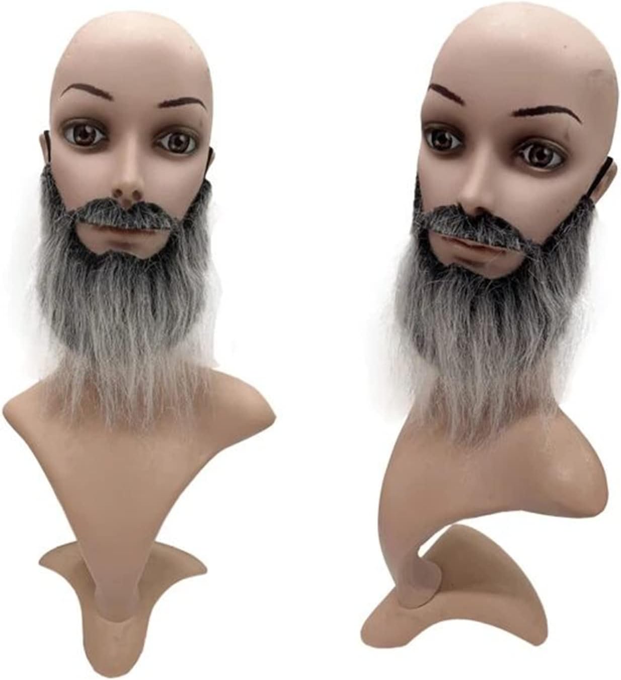 Funny Costume Party Fake Beard Moustache Set Halloween Christmas Disguise Toy Black Grey