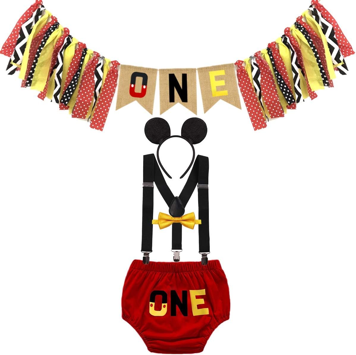 Cartoon Mouse 1st Birthday Set - Perfect for Photos More