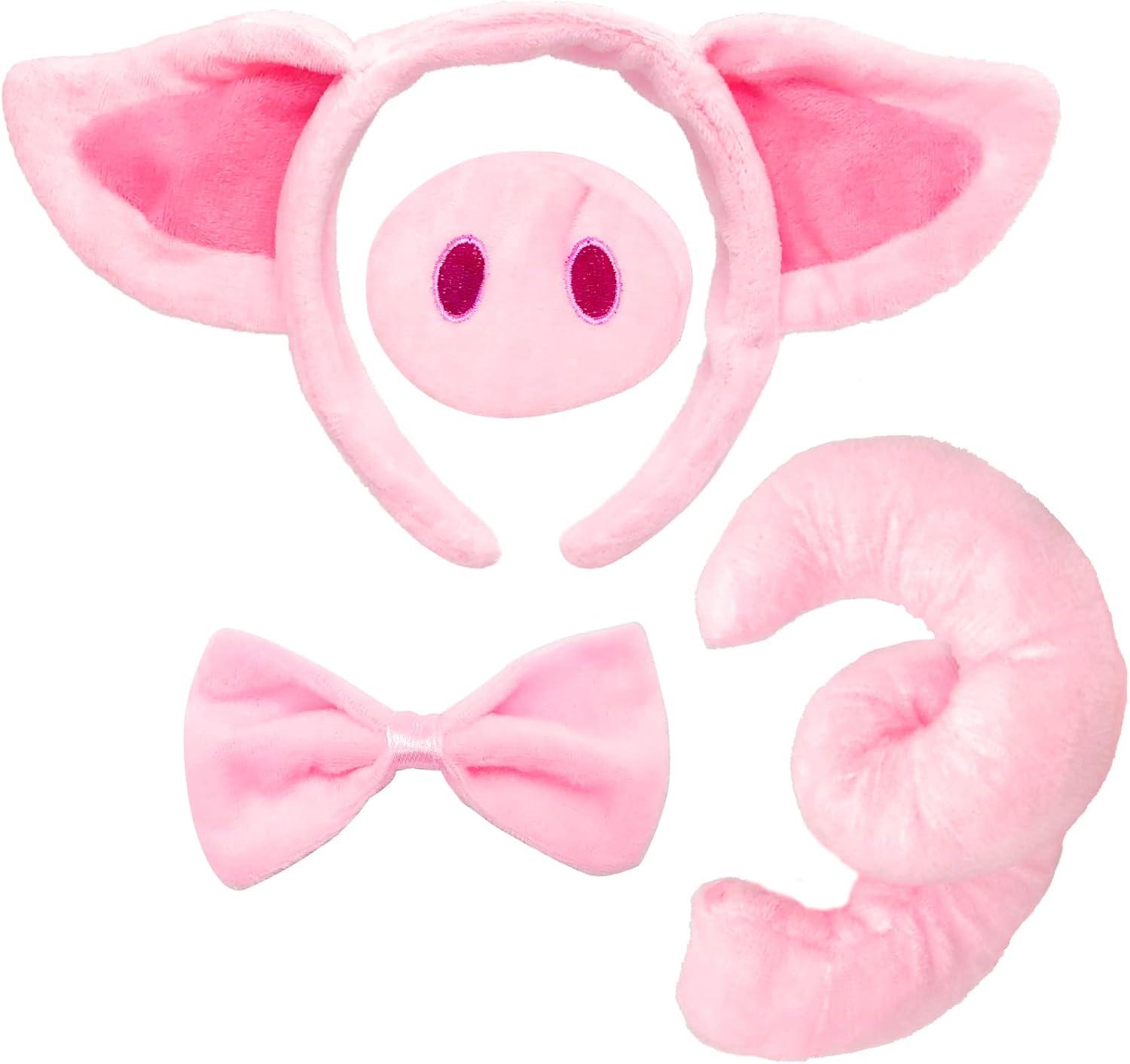 Bvrbaory Pink Pig Costume Set Perfect for Kids Halloween Party