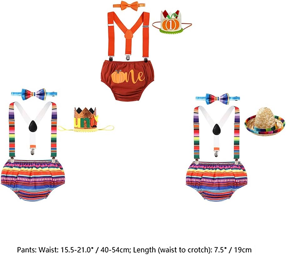 Baby Boys 1st Birthday Mexican Fiesta UNO Outfit
