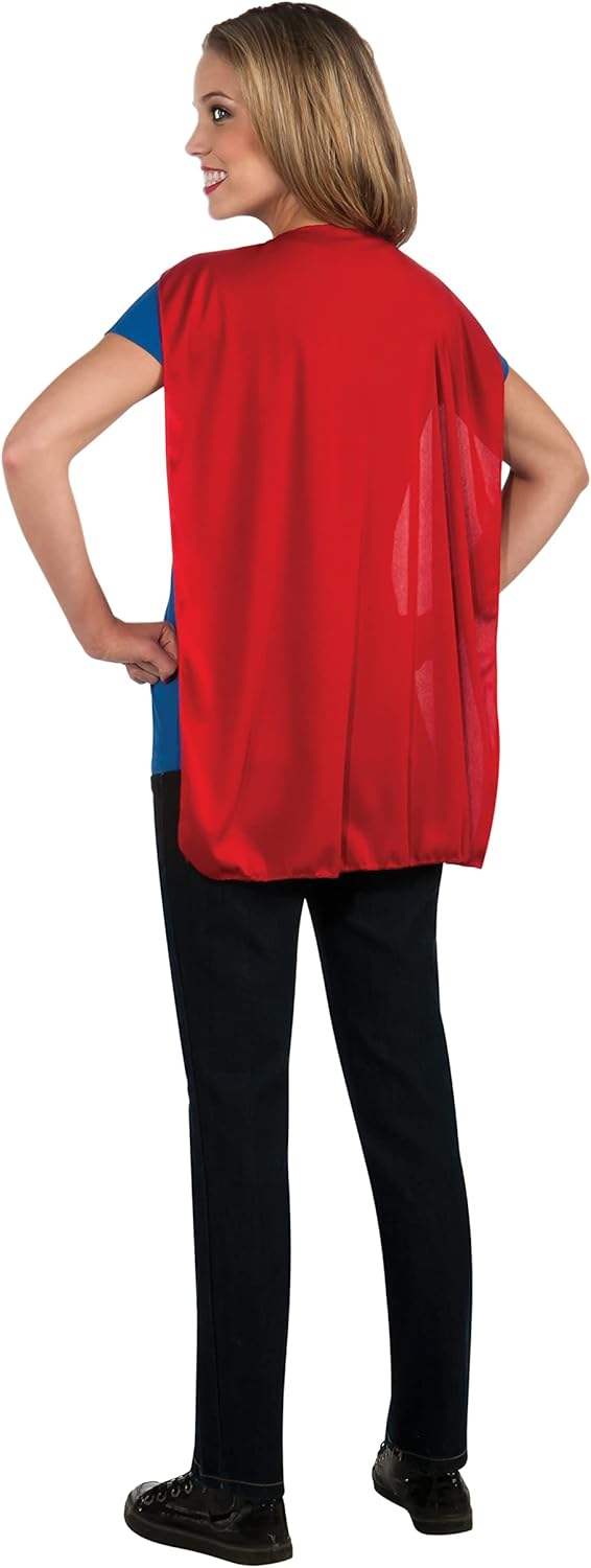 Rubies DC Comics Womens Supergirl T-Shirt With cape