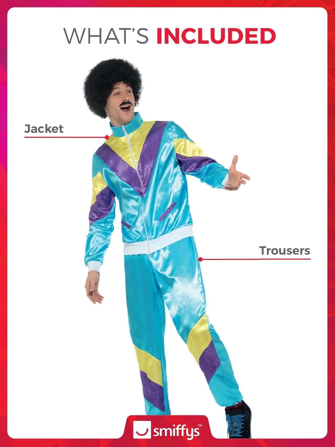 80s Shell Suit Costume Large