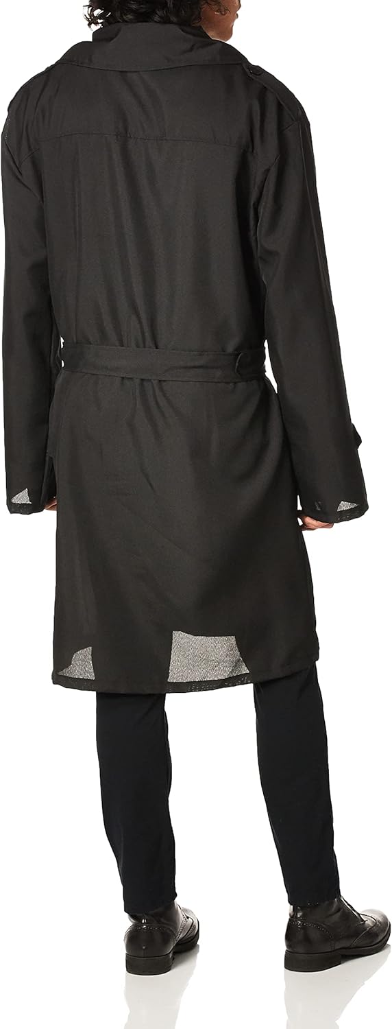Secret Agent Spy Trench Coat Black