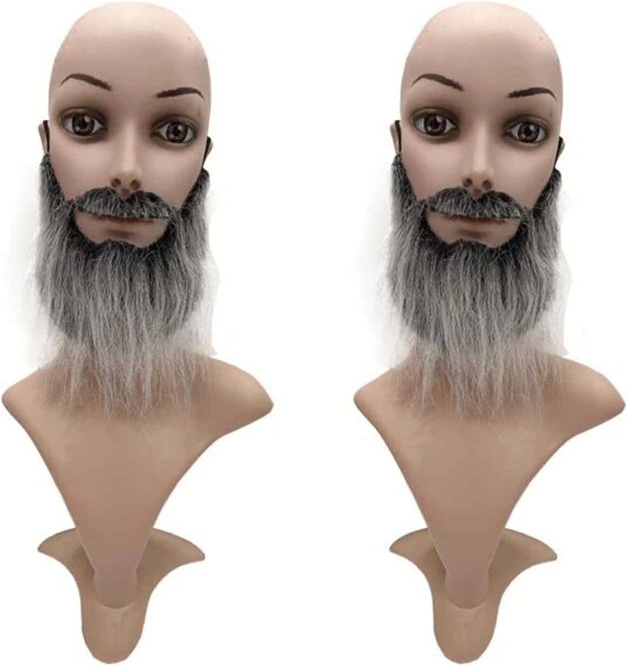 Funny Costume Party Fake Beard Moustache Set Halloween Christmas Disguise Toy Black Grey
