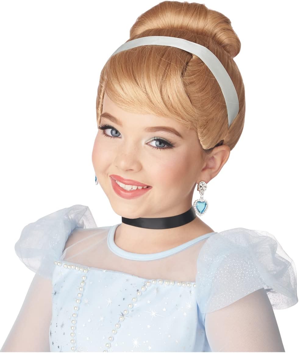 Blonde Wig With Attached Ribbon