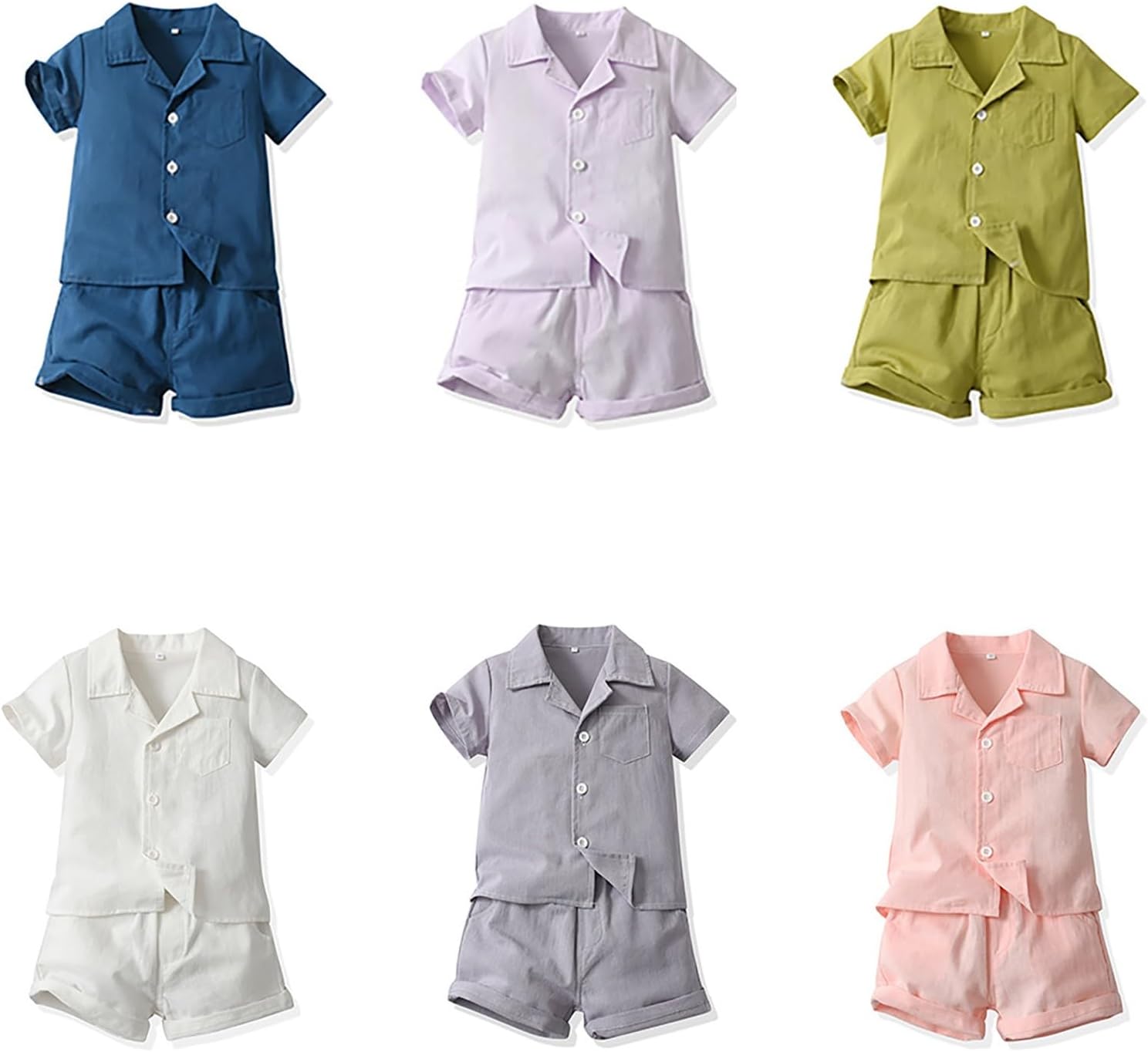 Boys Summertime Cotton Linen Outfit