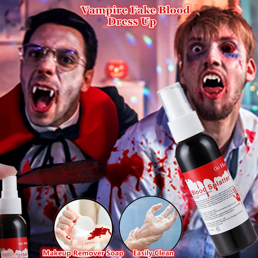 Go Ho Blood Splatter Fake Blood Spray for Halloween