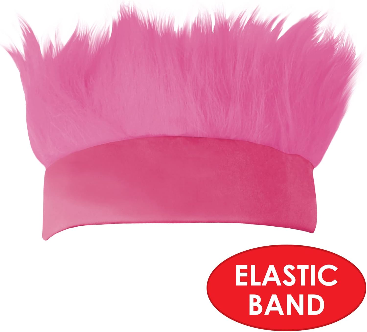 Beistle Pink Hairy Headband For Breast Cancer Awareness
