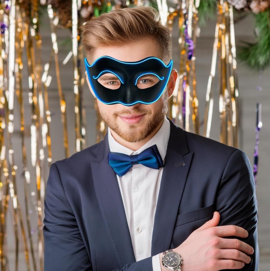 LED Masquerade Mask - Halloween Kerala costume