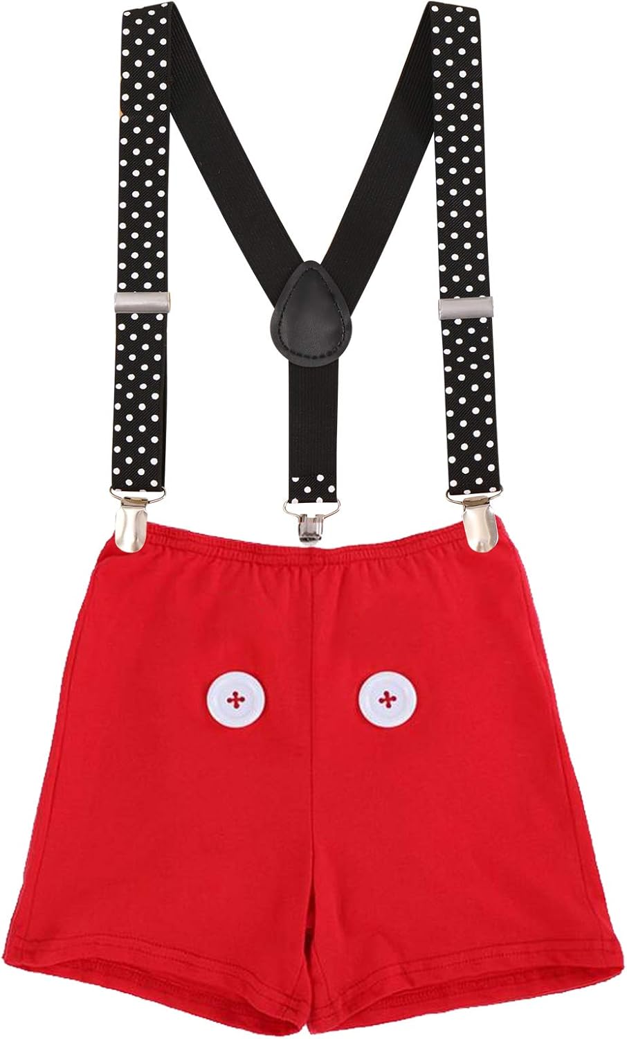 Imekis Baby Boys 1st Birthday Tuxedo Bowtie Romper Set