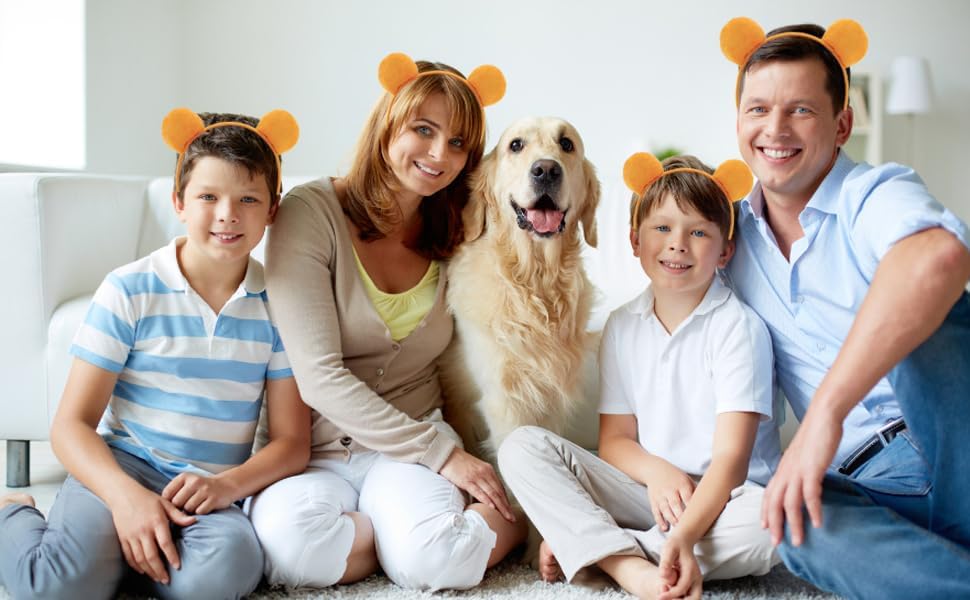 Yellow Bear Ears Headband for Adults Halloween Costume Bear Headband Party
