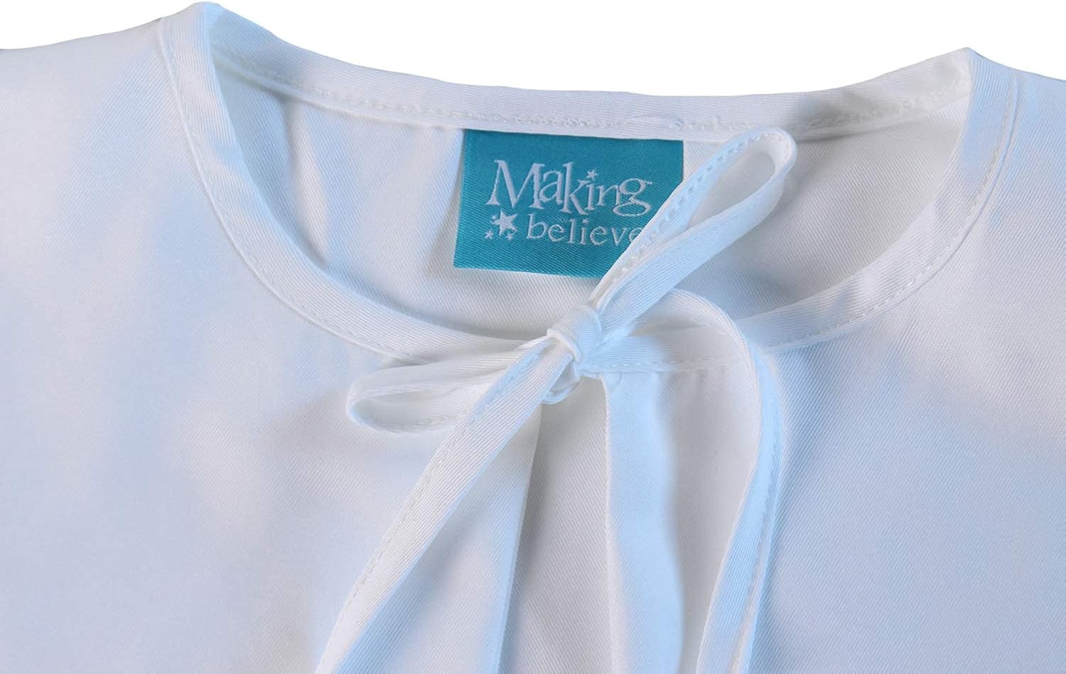 Make-Believe White Square Pilgrim Collar
