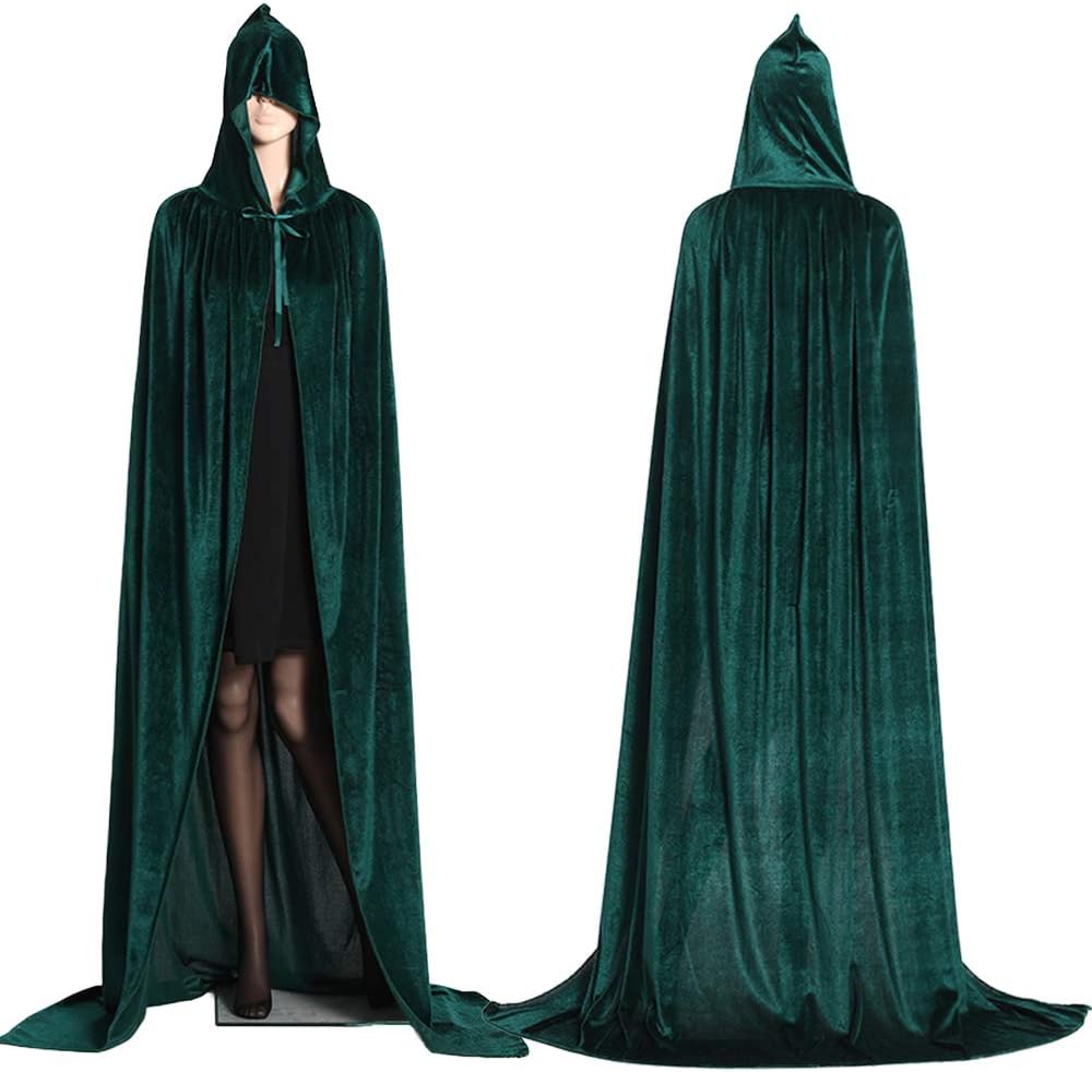 Stylish Halloween Robe Unisex Soft Velvet Full Long Kapes