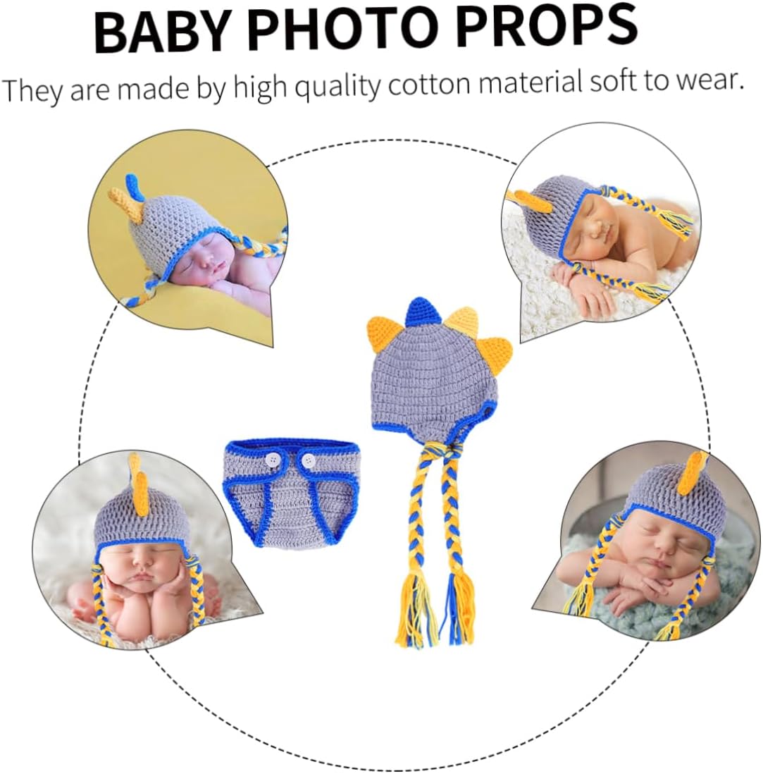 infant dinosaur knitted outfit