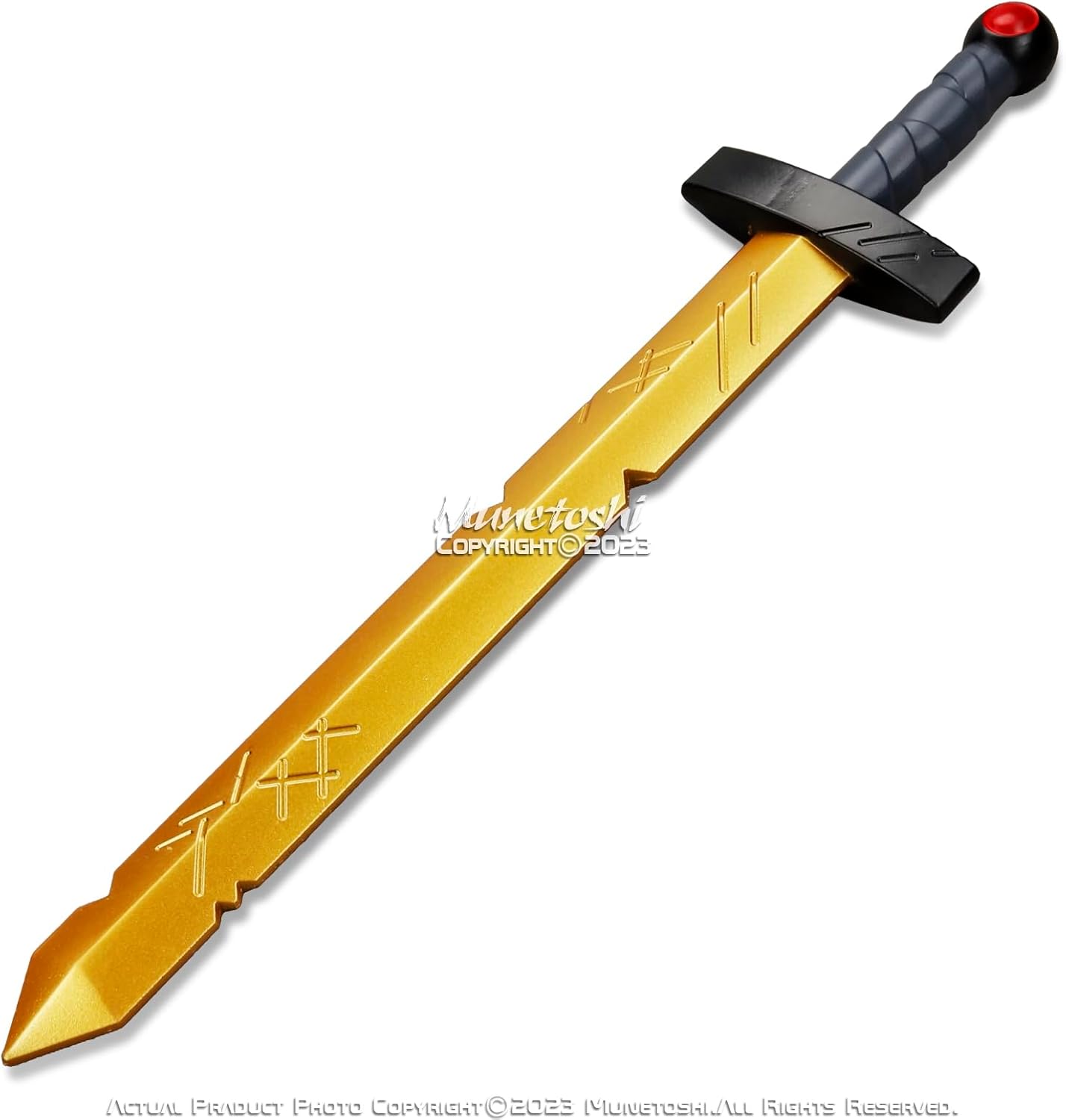 Golden Battle Sword Costume Prop for Fantasy Fans