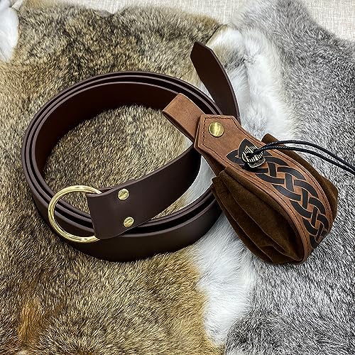 Medieval O-Ring Belt with Drawstring Pouch Retro_PROP