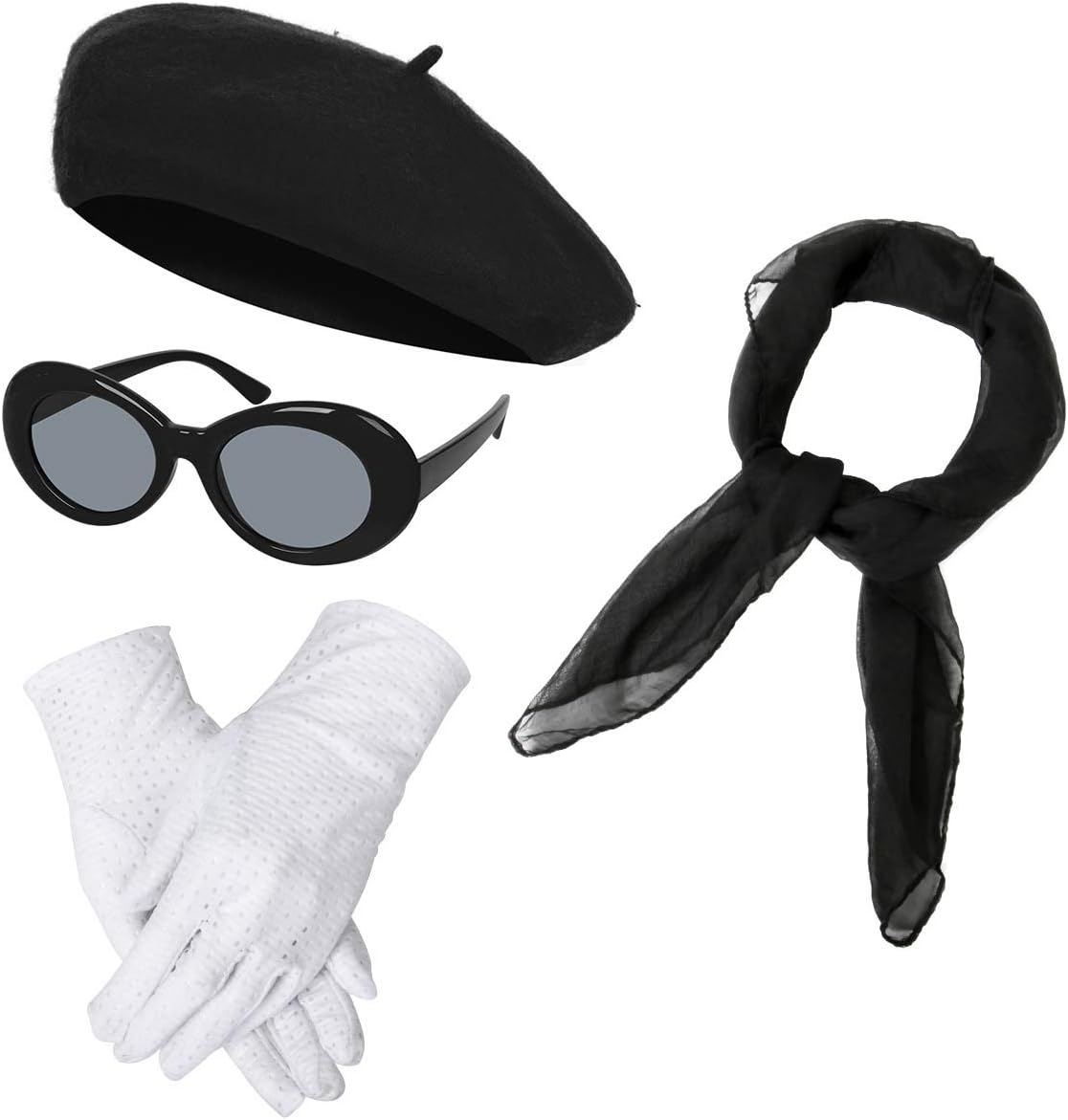 BengPro Retro Costume Set French Party Accessories for Women