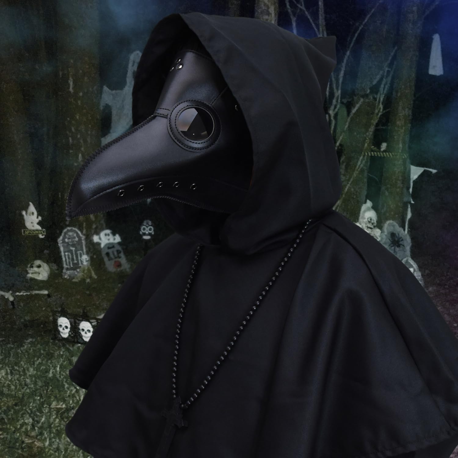 8-in-1 Plague Doctor Costume Set for Halloween Cosplay