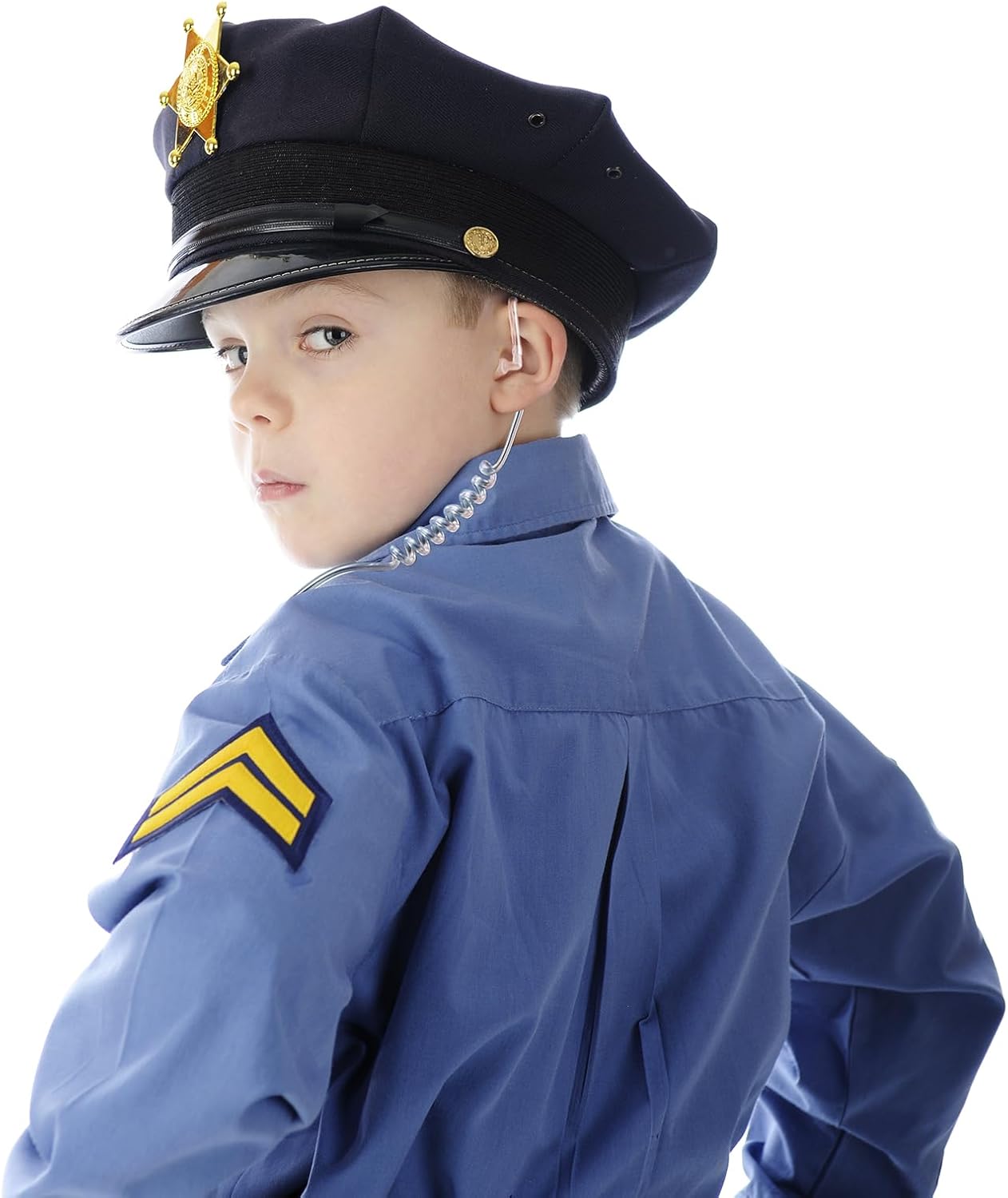 Spy Earpiece Secret Service Costumes for Men BlackFBIMIB -