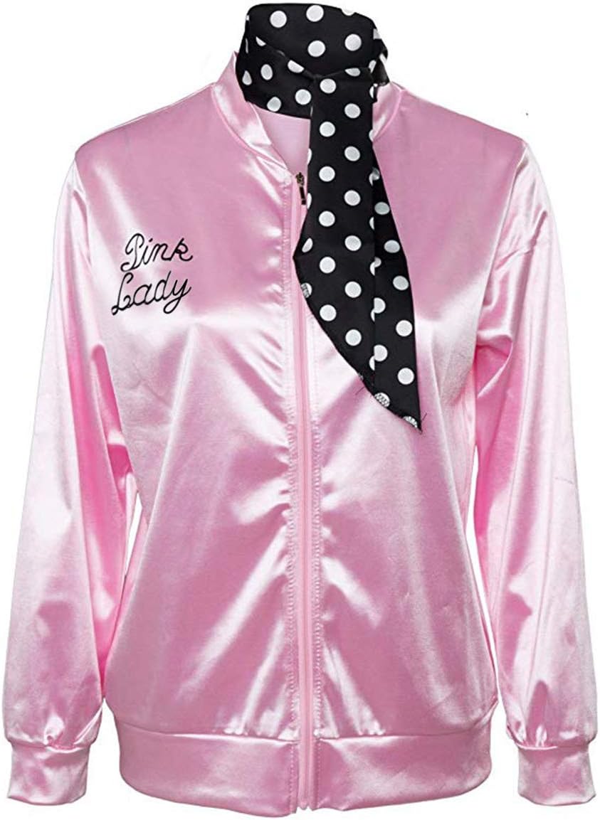 CISSTEC 1950s Pink Satin Jacket
