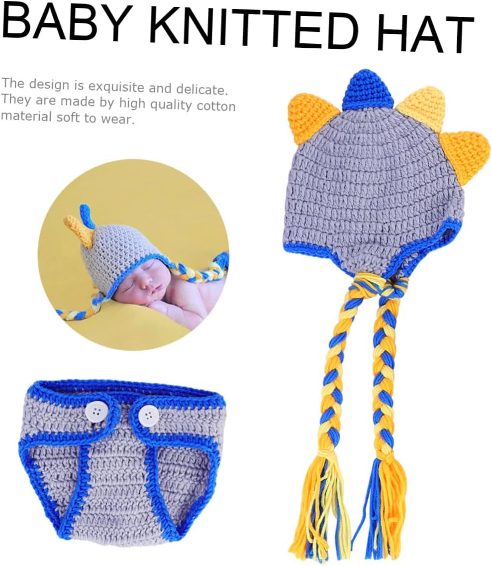 infant dinosaur knitted outfit