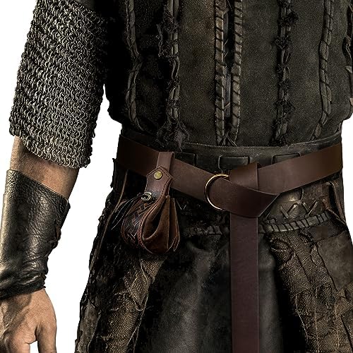 Medieval O-Ring Belt with Drawstring Pouch Retro_PROP
