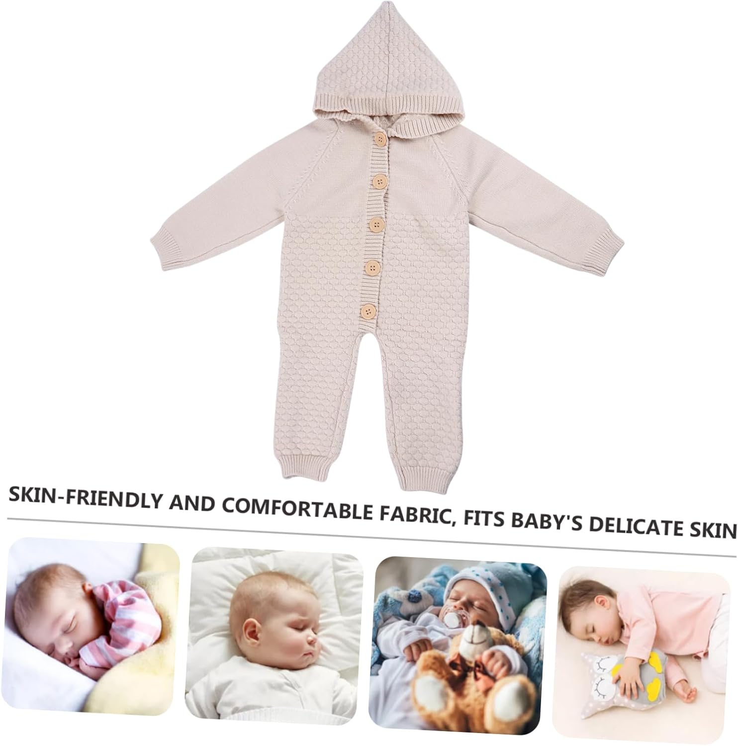 Bamboo Rabbit Wool Knitted Romper for Baby - Lightweight Multi-Purpose