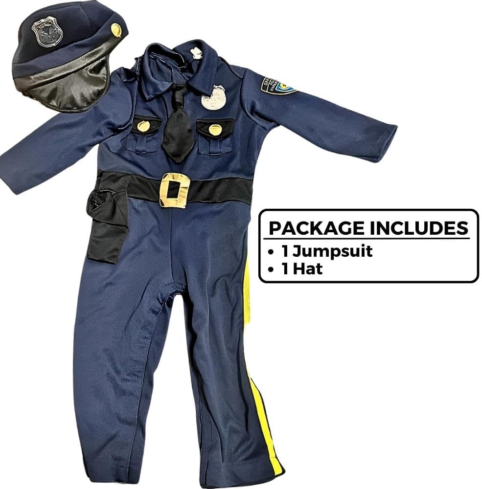 Amscan Navy Blue Police Costume for Kids-_party Gift signIn