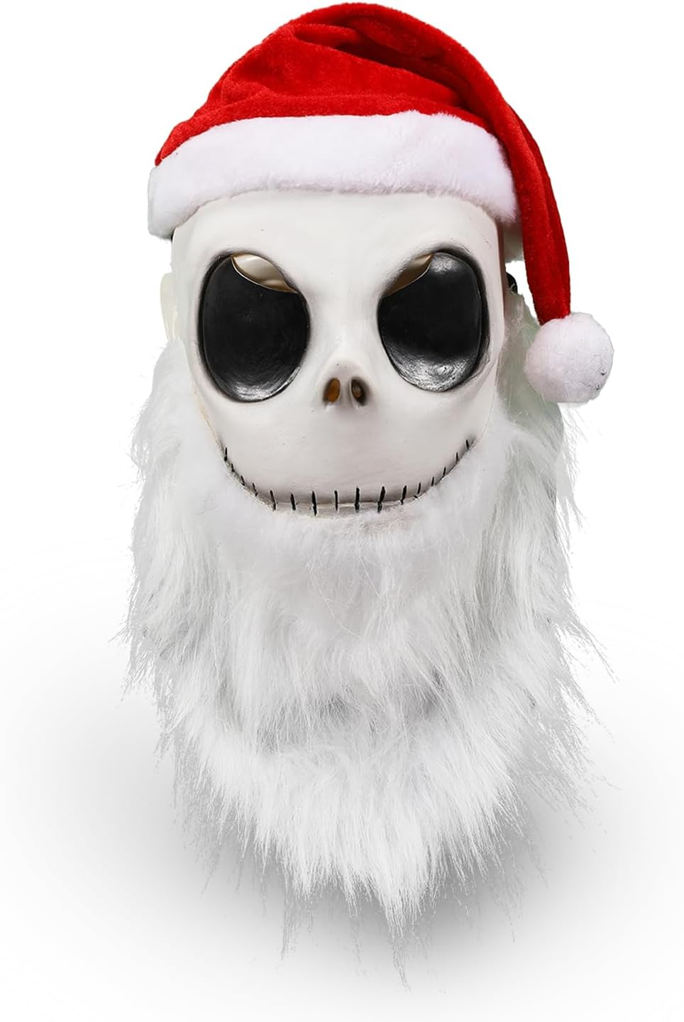 2x Jack Skellington Santa Mask Costume for Adults