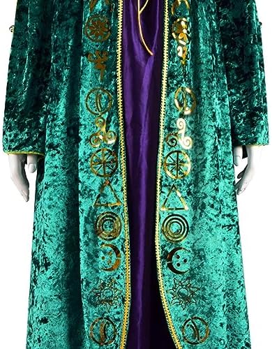 Winifred Sanderson Sisters Costumes Dress with Wig for Halloween Women