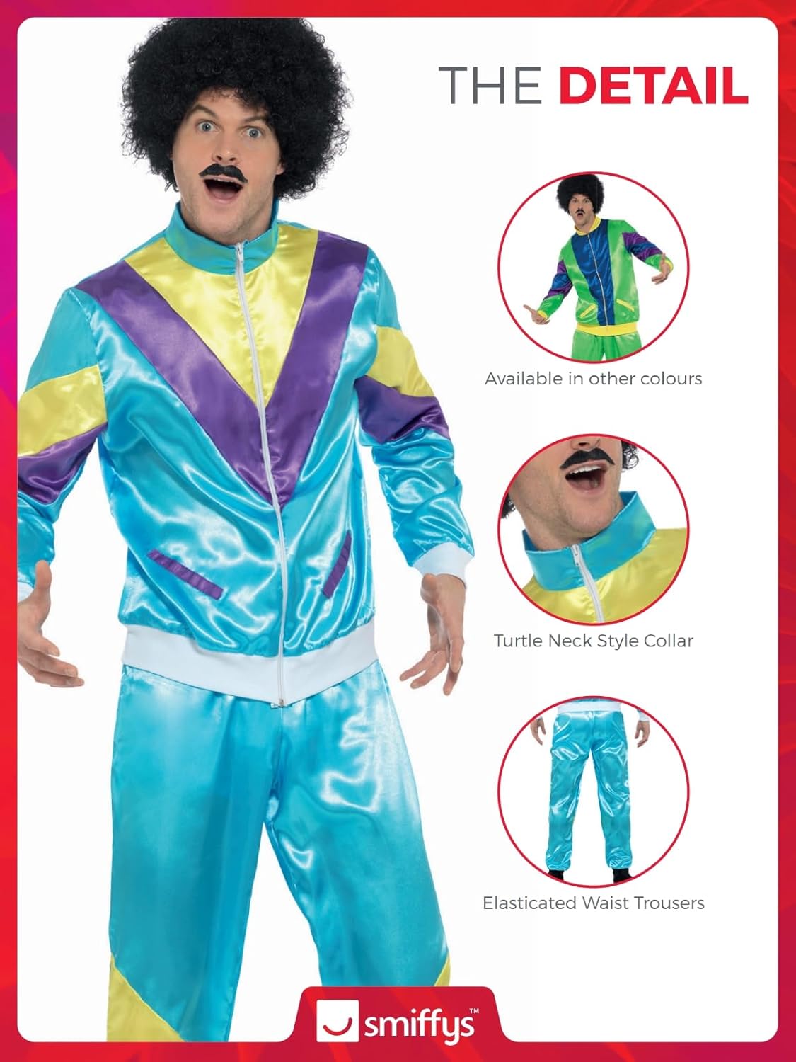 80s Shell Suit Costume Large