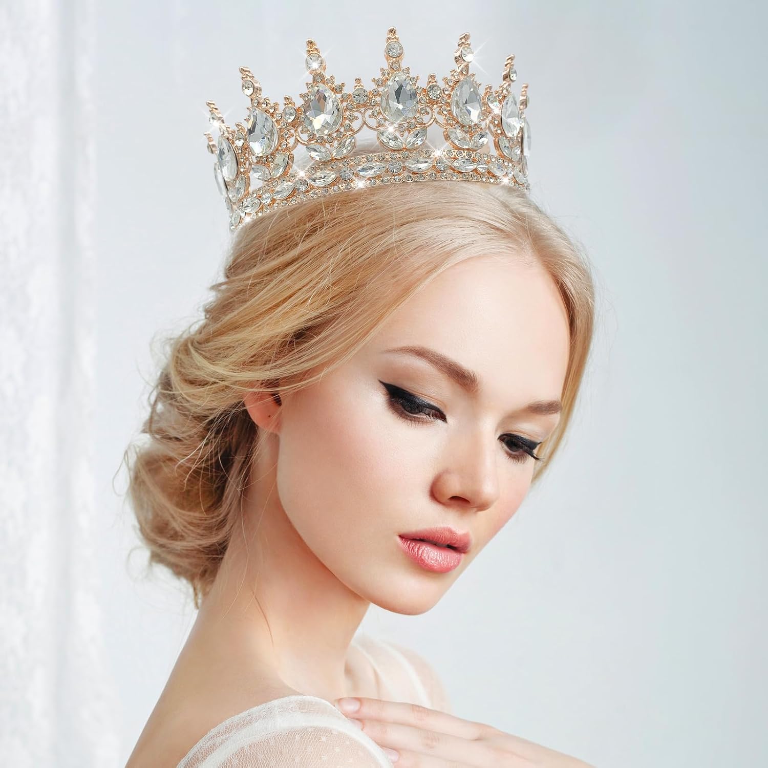 Rhinestone Womens Crown
