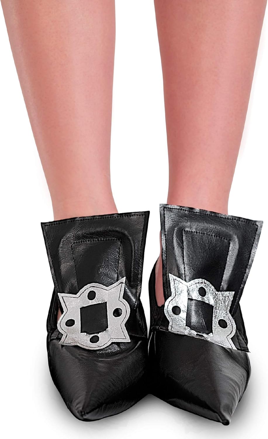 Skeleteen Witch Costume Shoe Covers - Pointy Faux Leather